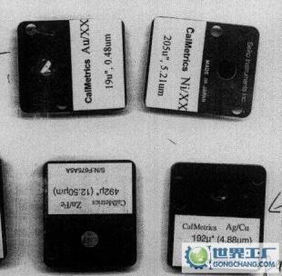 供应美国原装镀层测厚仪标准片 精准校准，保障测量——Au、Ni、Ag、Cu、Fe全覆盖